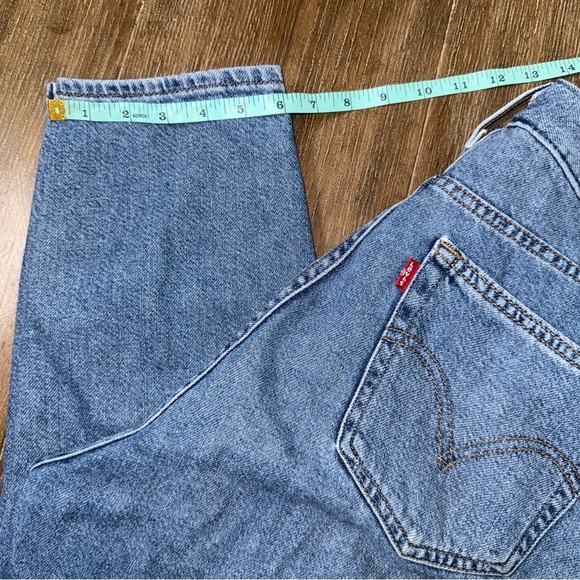 Levi’s Mom Jeans Baggy 90s High Rise Blue Tappered - Picture 4 of 13
